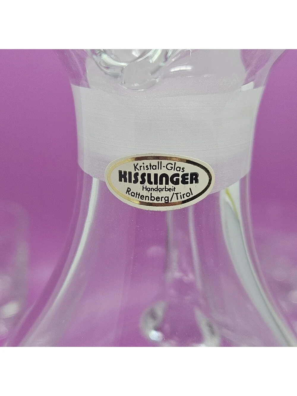Rare! Kisslinger Rattenberg Tirol Kristallglas Crystal Decanter With 6 Glasses